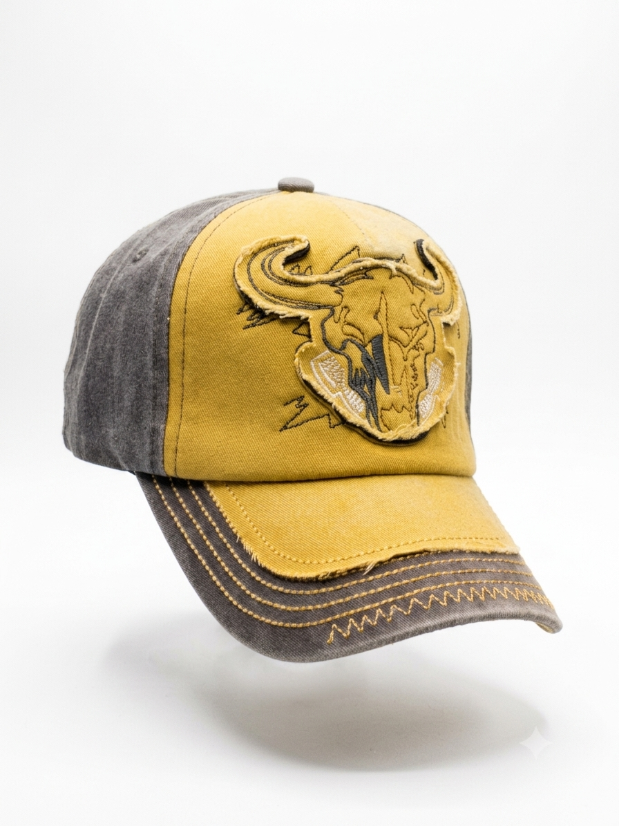 yellow vintage hat